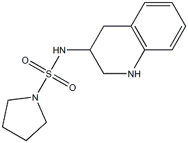 N-(1,2,3,4-tetrahydroquinolin-3-yl)pyrrolidine-1-sulfonamide Struktur