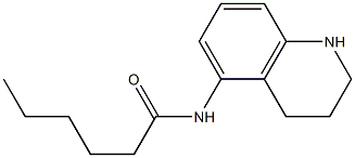 N-(1,2,3,4-tetrahydroquinolin-5-yl)hexanamide Struktur