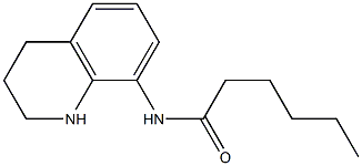 N-(1,2,3,4-tetrahydroquinolin-8-yl)hexanamide Struktur