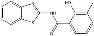 N-(1,3-benzothiazol-2-yl)-2-hydroxy-3-methylbenzamide Struktur