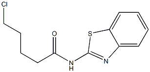 N-(1,3-benzothiazol-2-yl)-5-chloropentanamide Struktur