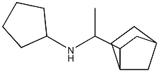 N-(1-{bicyclo[2.2.1]heptan-2-yl}ethyl)cyclopentanamine Struktur