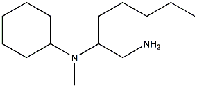 N-(1-aminoheptan-2-yl)-N-methylcyclohexanamine Struktur