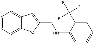 N-(1-benzofuran-2-ylmethyl)-2-(trifluoromethyl)aniline Struktur