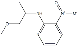 N-(1-methoxypropan-2-yl)-3-nitropyridin-2-amine Struktur