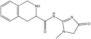 N-(1-methyl-4-oxo-4,5-dihydro-1H-imidazol-2-yl)-1,2,3,4-tetrahydroisoquinoline-3-carboxamide Struktur