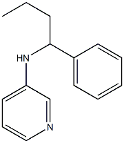 N-(1-phenylbutyl)pyridin-3-amine Struktur