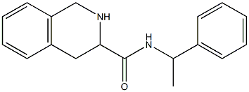 N-(1-phenylethyl)-1,2,3,4-tetrahydroisoquinoline-3-carboxamide Struktur