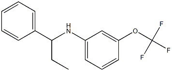 N-(1-phenylpropyl)-3-(trifluoromethoxy)aniline Struktur