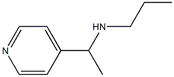 N-(1-pyridin-4-ylethyl)propan-1-amine Struktur