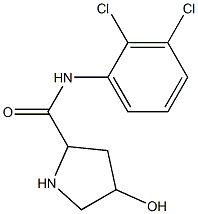 N-(2,3-dichlorophenyl)-4-hydroxypyrrolidine-2-carboxamide Struktur