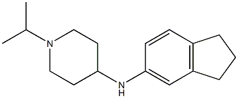 N-(2,3-dihydro-1H-inden-5-yl)-1-(propan-2-yl)piperidin-4-amine Struktur