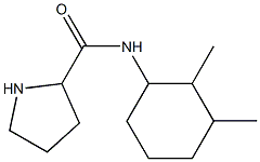 N-(2,3-dimethylcyclohexyl)pyrrolidine-2-carboxamide Struktur