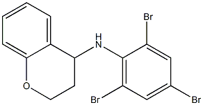 N-(2,4,6-tribromophenyl)-3,4-dihydro-2H-1-benzopyran-4-amine Struktur