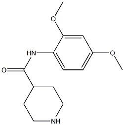 N-(2,4-dimethoxyphenyl)piperidine-4-carboxamide Struktur