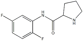 N-(2,5-difluorophenyl)pyrrolidine-2-carboxamide Struktur