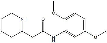 N-(2,5-dimethoxyphenyl)-2-(piperidin-2-yl)acetamide Struktur