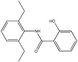 N-(2,6-diethylphenyl)-2-hydroxybenzamide Struktur