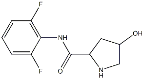 N-(2,6-difluorophenyl)-4-hydroxypyrrolidine-2-carboxamide Struktur