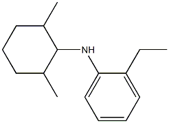 N-(2,6-dimethylcyclohexyl)-2-ethylaniline Struktur