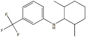 N-(2,6-dimethylcyclohexyl)-3-(trifluoromethyl)aniline Struktur