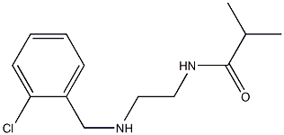 N-(2-{[(2-chlorophenyl)methyl]amino}ethyl)-2-methylpropanamide Struktur