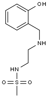 N-(2-{[(2-hydroxyphenyl)methyl]amino}ethyl)methanesulfonamide Struktur