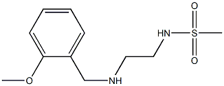 N-(2-{[(2-methoxyphenyl)methyl]amino}ethyl)methanesulfonamide Struktur