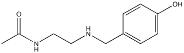 N-(2-{[(4-hydroxyphenyl)methyl]amino}ethyl)acetamide Struktur