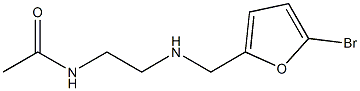 N-(2-{[(5-bromofuran-2-yl)methyl]amino}ethyl)acetamide Struktur