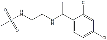 N-(2-{[1-(2,4-dichlorophenyl)ethyl]amino}ethyl)methanesulfonamide Struktur