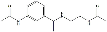 N-(2-{[1-(3-acetamidophenyl)ethyl]amino}ethyl)acetamide Struktur