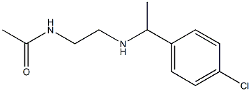 N-(2-{[1-(4-chlorophenyl)ethyl]amino}ethyl)acetamide Struktur