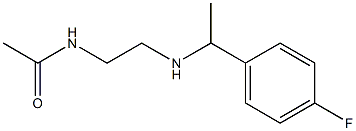 N-(2-{[1-(4-fluorophenyl)ethyl]amino}ethyl)acetamide Struktur