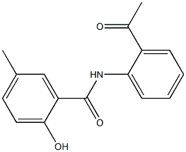 N-(2-acetylphenyl)-2-hydroxy-5-methylbenzamide Struktur