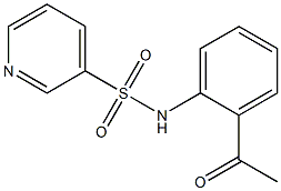 N-(2-acetylphenyl)pyridine-3-sulfonamide Struktur