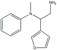 N-(2-amino-1-tetrahydrofuran-3-ylethyl)-N-methyl-N-phenylamine Struktur