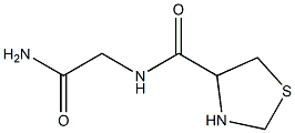 N-(2-amino-2-oxoethyl)-1,3-thiazolidine-4-carboxamide Struktur