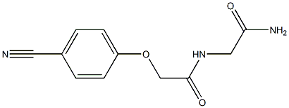 N-(2-amino-2-oxoethyl)-2-(4-cyanophenoxy)acetamide Struktur