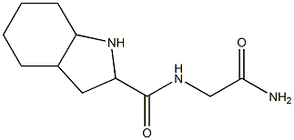 N-(2-amino-2-oxoethyl)octahydro-1H-indole-2-carboxamide Struktur