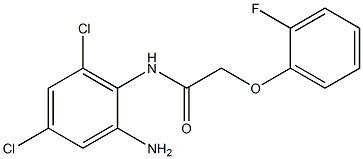 N-(2-amino-4,6-dichlorophenyl)-2-(2-fluorophenoxy)acetamide Struktur