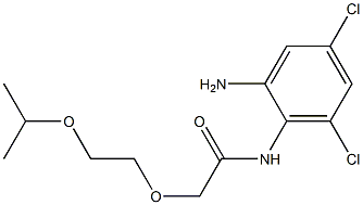 N-(2-amino-4,6-dichlorophenyl)-2-[2-(propan-2-yloxy)ethoxy]acetamide Struktur