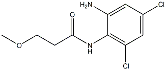 N-(2-amino-4,6-dichlorophenyl)-3-methoxypropanamide Struktur