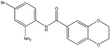 N-(2-amino-4-bromophenyl)-2,3-dihydro-1,4-benzodioxine-6-carboxamide Struktur