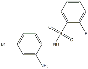 N-(2-amino-4-bromophenyl)-2-fluorobenzene-1-sulfonamide Struktur