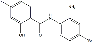 N-(2-amino-4-bromophenyl)-2-hydroxy-4-methylbenzamide Struktur