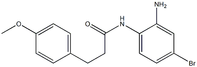 N-(2-amino-4-bromophenyl)-3-(4-methoxyphenyl)propanamide Struktur