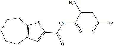 N-(2-amino-4-bromophenyl)-4H,5H,6H,7H,8H-cyclohepta[b]thiophene-2-carboxamide Struktur