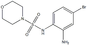 N-(2-amino-4-bromophenyl)morpholine-4-sulfonamide Struktur