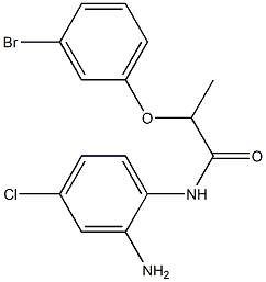 N-(2-amino-4-chlorophenyl)-2-(3-bromophenoxy)propanamide Struktur